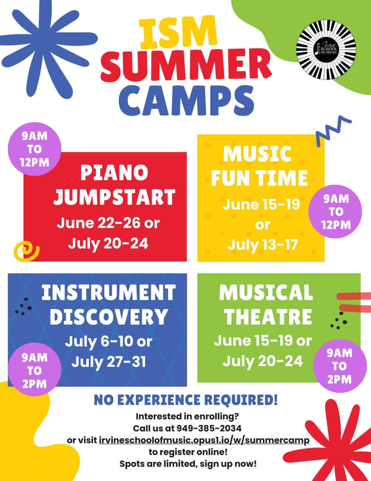 Irvine School of Music Summer Camp